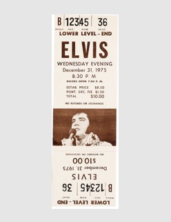 Unused Ticket - December 31 1975